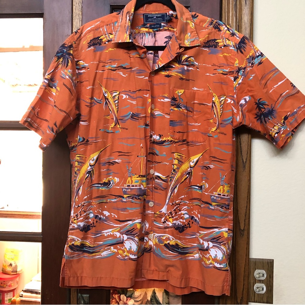 Mens Ralph Lauren Polo Sport Hawaiian shirt.
